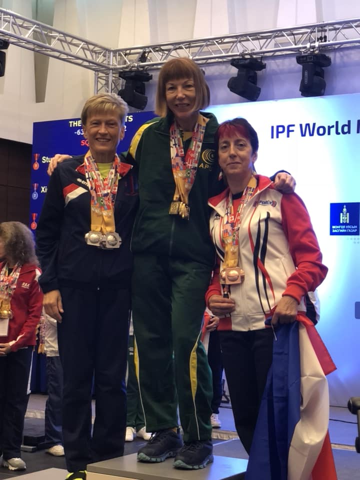 Gold at the IPF World Masters Powerlifting Championships, Mongolia